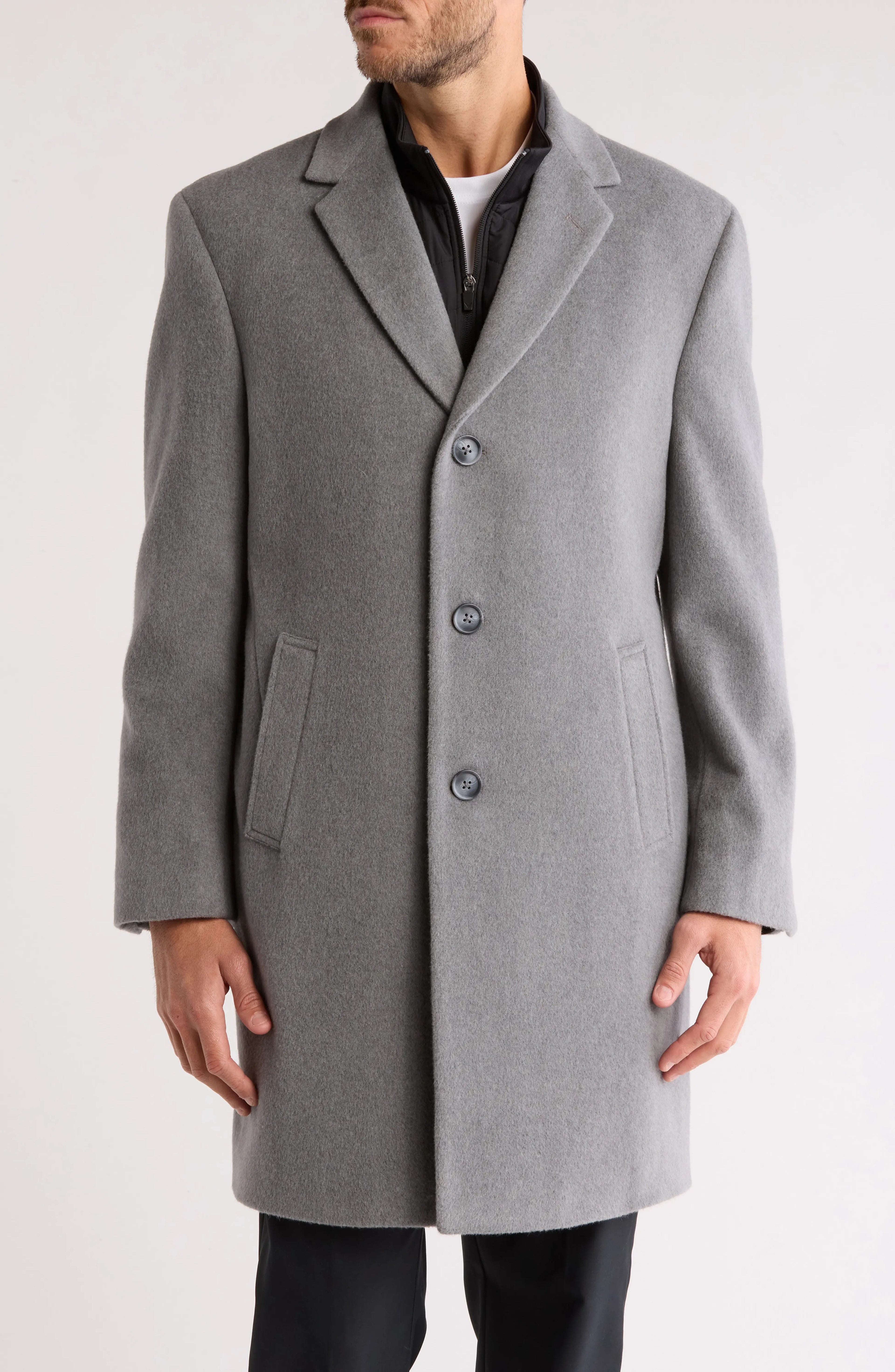 Nautica Wool Blend Top Coat Saco Hombre